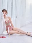 ピンク　モデル：りな　身長：160cm　着用サイズ：Sサイズ