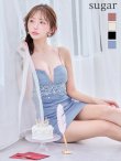ブルー　モデル：りな　身長：160cm　着用サイズ：Sサイズ