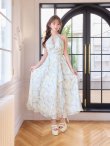 ブルー　モデル：りな　身長：160cm　着用サイズ：Sサイズ