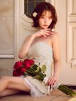 ベージュ　モデル：天海りこ　身長：156cm　着用サイズ：Sサイズ