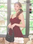 ワインレッド モデル：明日花キララ　身長162cm　着用サイズ：Sサイズ