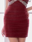 ワインレッド　モデル：ゆいぴす　身長：170cm　着用サイズ：Sサイズ
