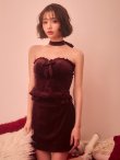 ワインレッド　モデル：天海りこ　身長：156cm　着用サイズ：Sサイズ
