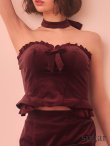 ワインレッド　モデル：天海りこ　身長：156cm　着用サイズ：Sサイズ