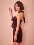 ワインレッド　モデル：天海りこ　身長：156cm　着用サイズ：Sサイズ
