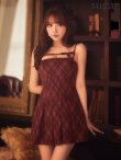 ワインレッド　モデル：三上悠亜　身長：159cm　着用サイズ：Sサイズ