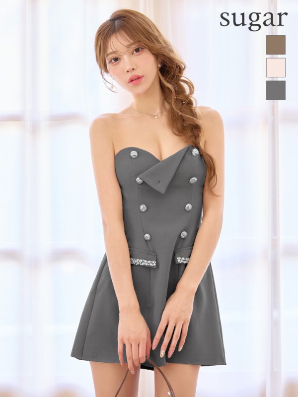 グレー モデル：るりぴ 身長：165cm 着用サイズ：Sサイズ