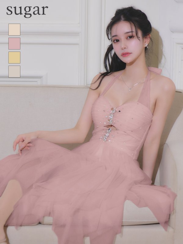 ピンク　モデル：ゆりお　身長：165cm　着用サイズ：Sサイズ