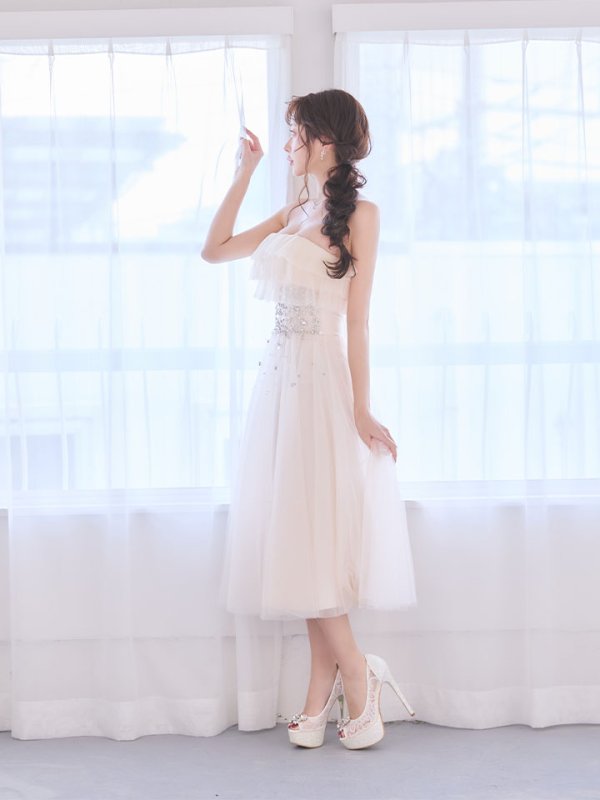 アイボリー　モデル：りな　身長：160cm　着用サイズ：Sサイズ