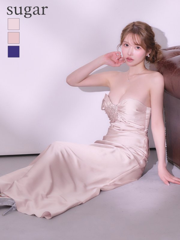 ベージュ　モデル：ゆめ　身長：160cm　着用サイズ：Sサイズ