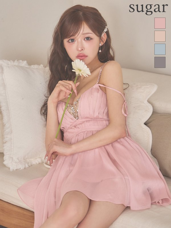 ピンク　モデル：カルア　身長：156cm　着用サイズ：Sサイズ