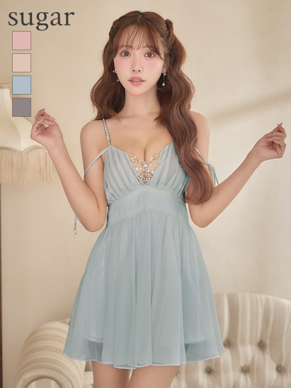 ブルー　モデル：三上悠亜　身長：159cm　着用サイズ：Sサイズ