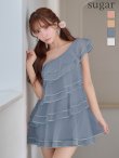ブルー　モデル：三上悠亜　身長：159cm　着用サイズ：Sサイズ