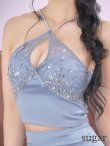 ブルー　モデル：ゆいぴす　 身長：170cm　着用サイズ：Sサイズ