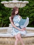 ブルー　モデル：天海りこ　身長：156cm　着用サイズ：Sサイズ