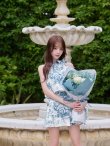 ブルー　モデル：天海りこ　身長：156cm　着用サイズ：Sサイズ