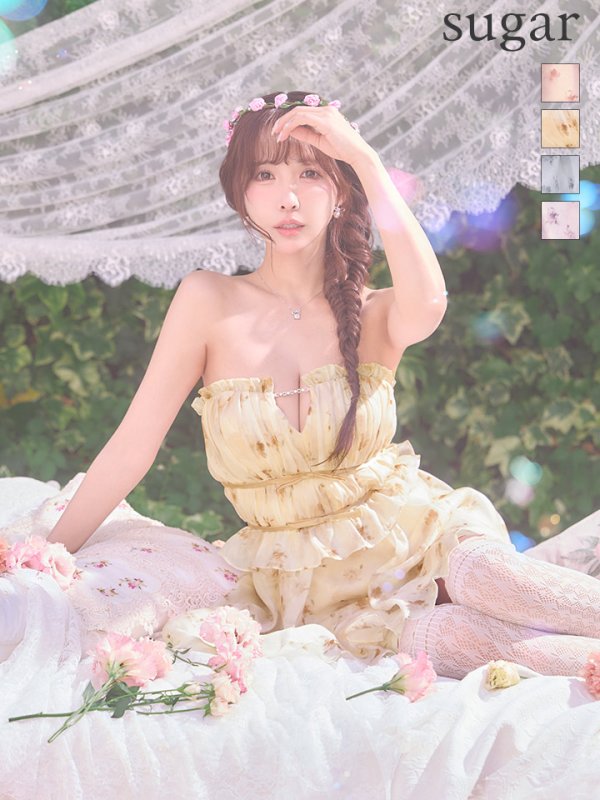 オレンジ　モデル：三上悠亜　身長：159cm　着用サイズ：Sサイズ