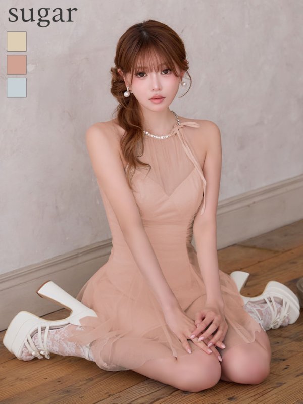 ピンク　モデル：いおり 身長：164cm 着用サイズ：Sサイズ