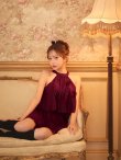 ワインレッド　モデル：りな　身長：160cm　着用サイズ：Sサイズ