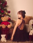 ワインレッド　モデル：三上悠亜　身長：159cm　着用サイズ：Sサイズ