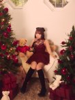 ワインレッド　モデル：三上悠亜　身長：159cm　着用サイズ：Sサイズ