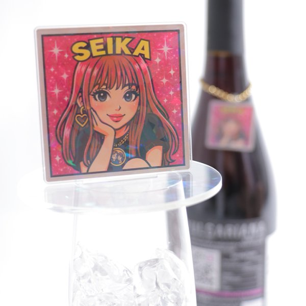 画像2: オリジナルグラスアクリルスタンド (2)