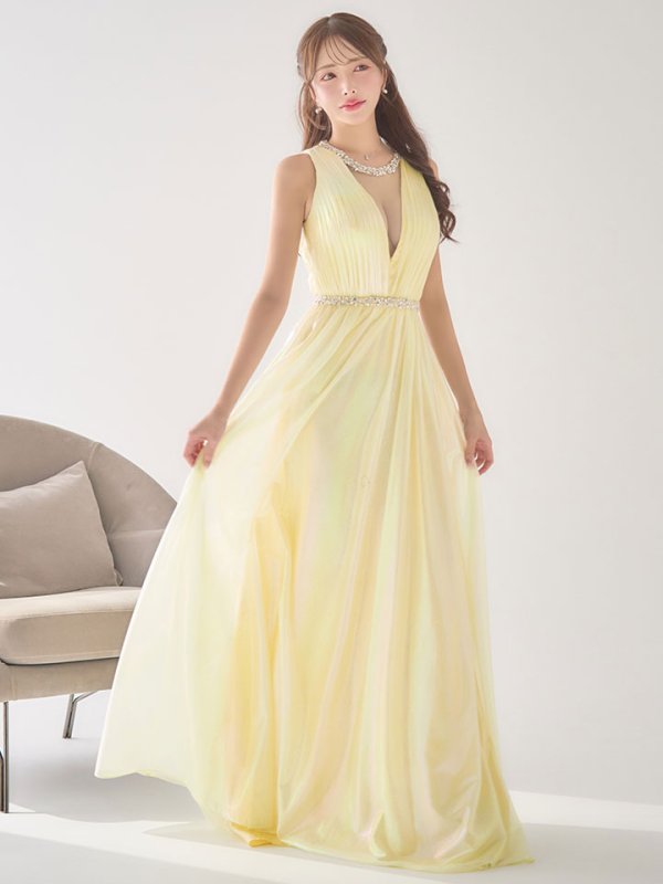 イエロー モデル：りな　身長：160cm　着用サイズ：Sサイズ