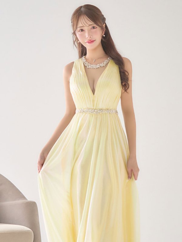 イエロー モデル：りな　身長：160cm　着用サイズ：Sサイズ