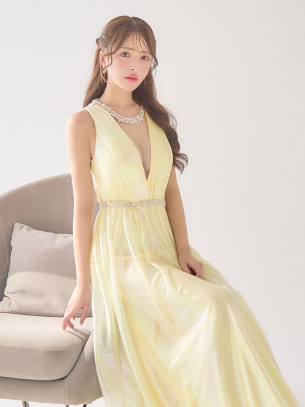 イエロー モデル：りな　身長：160cm　着用サイズ：Sサイズ