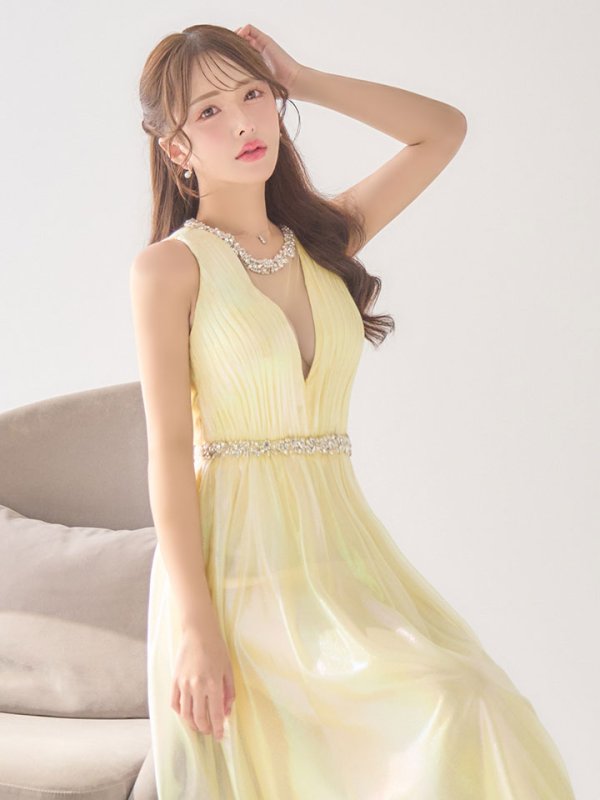 イエロー モデル：りな　身長：160cm　着用サイズ：Sサイズ