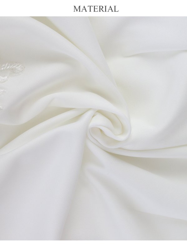 画像15: 【Lip line/リップライン】ワンカラー/ 刺繍レース/ ショートスリーブ/ タイト/ ミニドレス/ キャバドレス[HC03] (15)