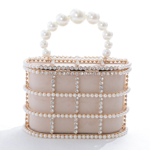 画像7: ラインストーン/パールボックスバッグ【1カラー】[OF01A] (7)