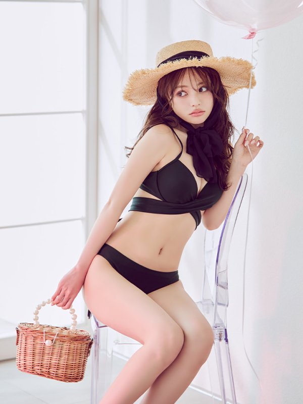 画像2: 【バッグ】パールハンドル付き編みカゴバッグ【1カラー】[YMT] (2)