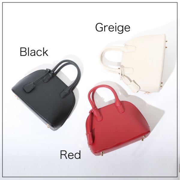 画像2: ハーフラウンドミニバッグ【Fサイズ/3カラー】[OF03] B19071HW (2)