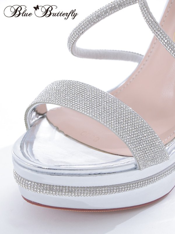 画像27: 【COMEX】 3color/ 12cmヒール/ ビジュー/ オープントゥ/ ハイヒール/ ストラップサンダル[OF02] (27)