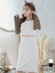 画像16: 【VELIQUE/ヴェリーク】ワンカラー/ レオパード/ タイト/ 長袖/ 袖あり/ ミディアム/キャバドレス【OF05】 (16)