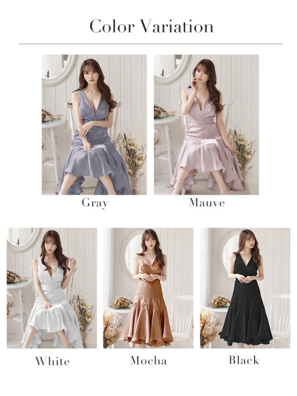 画像15: 【VELIQUE/ヴェリーク】ワンカラー/ ノースリーブ/ ベルトデザイン/ Aライン/ ワンピース/ ミニドレス/ キャバドレス【HC02】 (15)