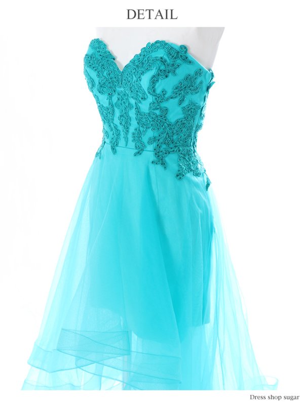 画像11: 【Lip line/リップライン】ベア/ビジュー/ショートinロング/キャバドレス long[HC03] (11)