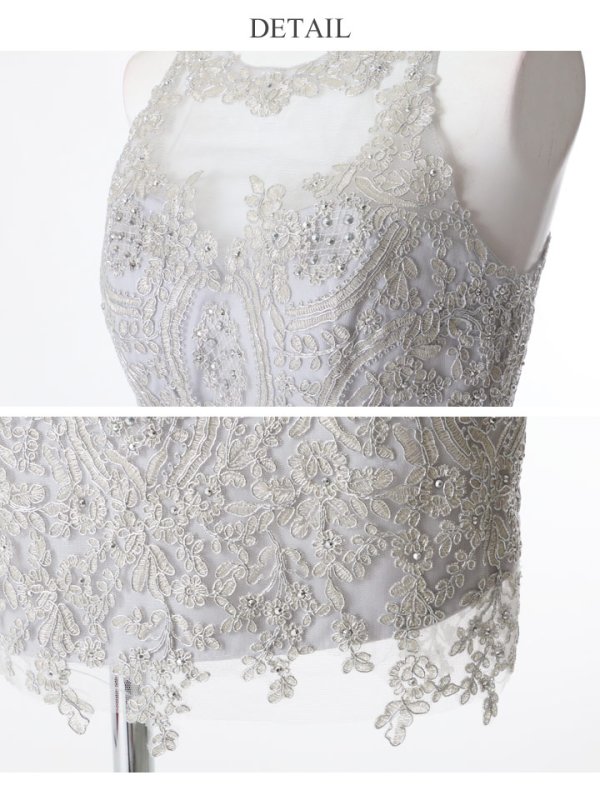 画像14: 【Lip line/リップライン】総刺繍デザイン/ シアーレース/ タイトミニ/ キャバドレス[HC03] (14)