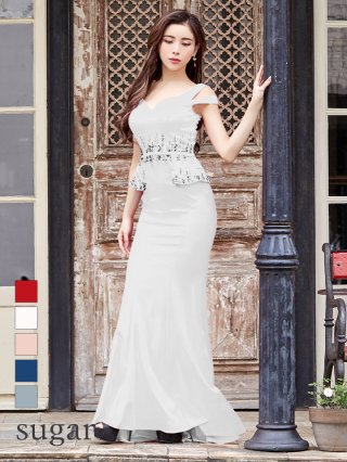 ラブリッチ⭐︎キャバドレス　スパンコール✨マーメイドセットアップ　ホワイト　ＳＭＬ Amazon.co.jp: [LoveRich] ラブリッチ 【SMLサイズ/2カラー