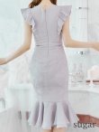 画像37: Lサイズあり【DEA. by ROBE de FLEURS/ディアバイローブドフルール】マーメイド/ フリル/ バストカット/ ワンピース/ ミディアムドレス/ キャバドレス[OF2] (37)