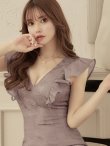 画像17: Lサイズあり【DEA. by ROBE de FLEURS/ディアバイローブドフルール】マーメイド/ フリル/ バストカット/ ワンピース/ ミディアムドレス/ キャバドレス[OF2] (17)