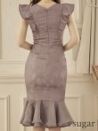 画像23: Lサイズあり【DEA. by ROBE de FLEURS/ディアバイローブドフルール】マーメイド/ フリル/ バストカット/ ワンピース/ ミディアムドレス/ キャバドレス[OF2] (23)