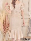 画像5: Lサイズあり【DEA. by ROBE de FLEURS/ディアバイローブドフルール】マーメイド/ 総レース/ フリル/ ワンピース/ 膝丈/ ミディアム/タイト/ ミニドレス/ キャバドレス[OF2] (5)