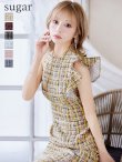 画像33: Lサイズあり【DEA.by ROBE de FLEURS/ディアバイローブドフルール】ツイード/ アシンメトリー/ タイト/ ミディアム丈/ ワンピース/ ミニドレス/ キャバドレス[OF2] (33)