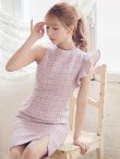 画像44: 門りょうちゃん着用☆Lサイズあり【DEA.by ROBE de FLEURS/ディアバイローブドフルール】ラメツイード/ アシンメトリー/ フリル/ タイト/ ミディアム丈/ ワンピース/ ミニドレス/ キャバドレス[OF2] (44)