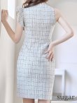 画像31: 門りょうちゃん着用☆Lサイズあり【DEA.by ROBE de FLEURS/ディアバイローブドフルール】ラメツイード/ アシンメトリー/ フリル/ タイト/ ミディアム丈/ ワンピース/ ミニドレス/ キャバドレス[OF2] (31)