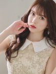 画像7: Lサイズあり【DEA. by ROBE de FLEURS/ディアバイローブドフルール】2WAY襟付き/ レース/ ノースリーブ/ クラシック/ ワンピース/ ひざ丈/ ミディアム/ キャバドレス[OF2] (7)