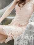 画像8: XS?Lサイズあり【DEA./ディア】ワンピース/ ケミカルレース/ ノースリーブ/ タイト/ ひざ丈/ ミディアムドレス/ キャバドレス[OF2] (8)