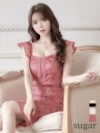 画像15: Lサイズあり【DEA. by ROBE de FLEURS/ディアバイローブドフルール】ワンピース/ 刺繍レース/ フリル袖/ タイト/ ひざ丈/ ミディアム/ キャバドレス[OF2] (15)